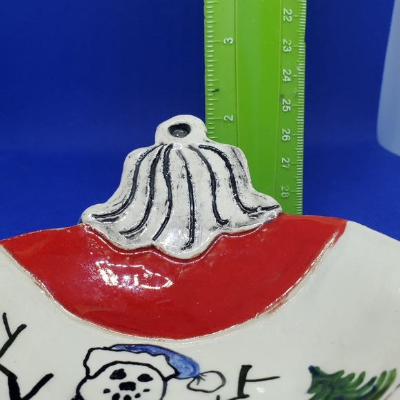 Christmas Snowman Ornament Shaped Dish/Soap Dish/Candy/Decor - Picture 9 of 11